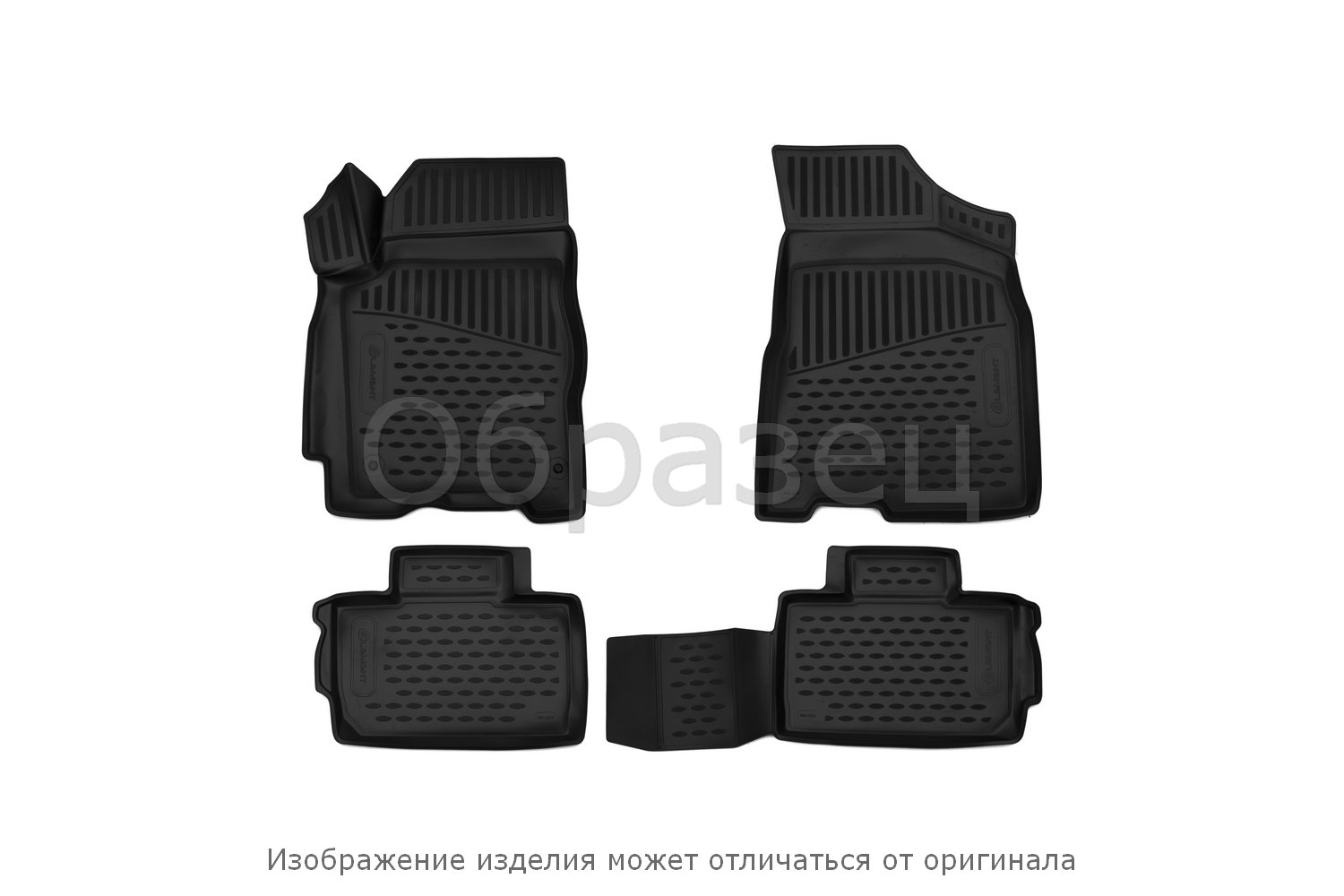 Коврики в салон, подходит для PEUGEOT 4007 2008->, 4 шт. (полиуретан, серые)
