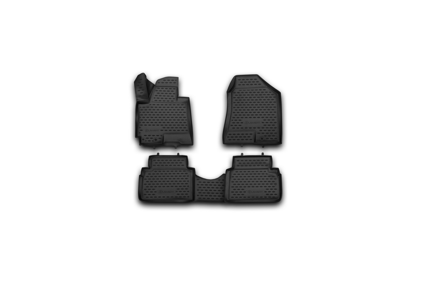 Коврики 3D в салон HYUNDAI ix35 2010-, 4 шт. (полиуретан) / Хендай ИХ35