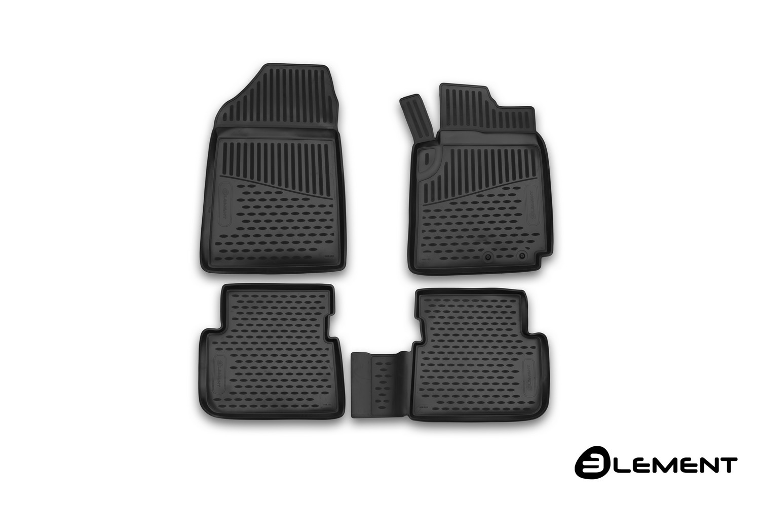 Коврики в салон для TOYOTA Fielder (E140), 2006-2012, правый руль без воздуховода, ун., 4 шт. (полиуретан) / Тойота Королла филдер