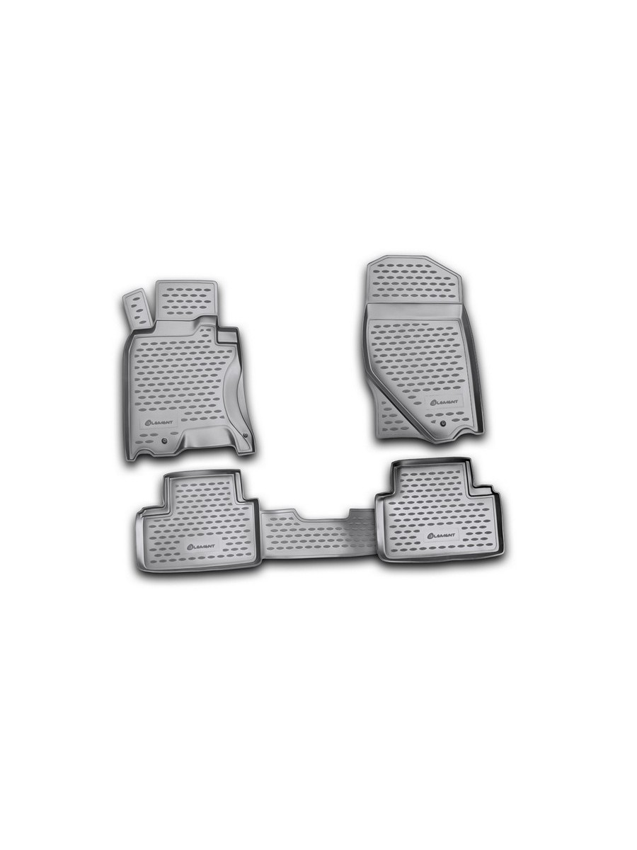 Коврики в салон INFINITI G35X 2006-2009, 4 шт (красный кант,полиуретан) / Инфинити Джи