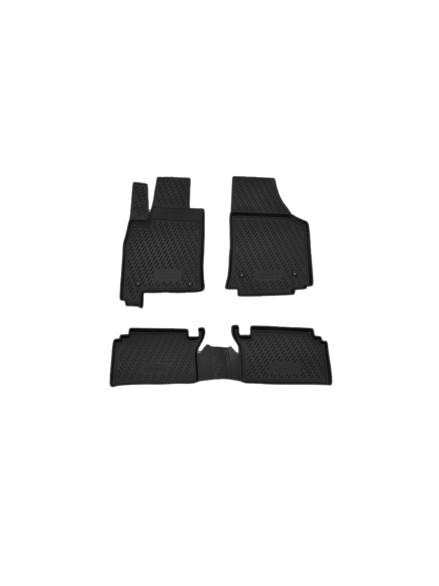 Коврики в салон OPEL Meriva 2002-2010,4 шт.(черный кант, полиуретан) / Опель Мерива