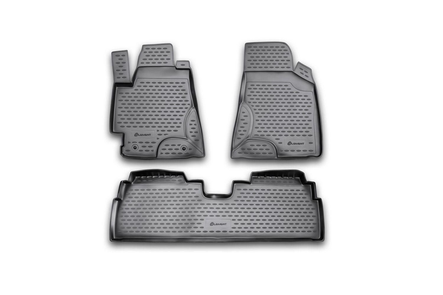 Коврики в салон TOYOTA Highlander (I, ХU20), 2001-2007, 3 шт. (полиуретан) / Тойота Хайлендер