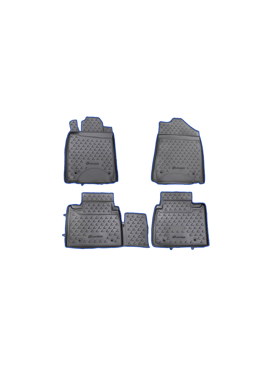 Коврики в салон LEXUS ES350 2010-2012 4 шт. (синий кант, полиуретан)  / Лексус ЕS