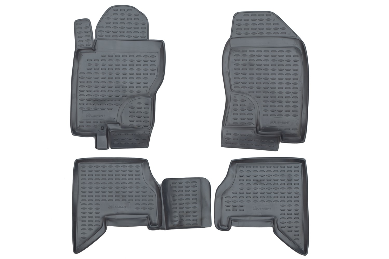 Коврики в салон NISSAN Pathfinder 2005-2010, 4 шт. (полиуретан, серые) / Ниссан Патфайндер