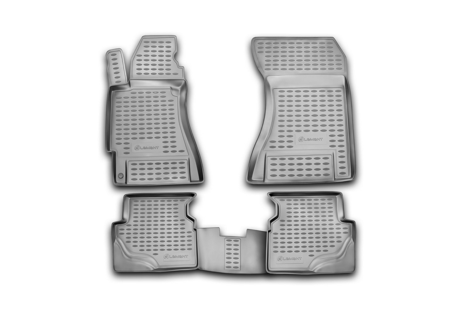 Коврики в салон, подходит для SUBARU Forester 2003-2008, 4 шт. (полиуретан)