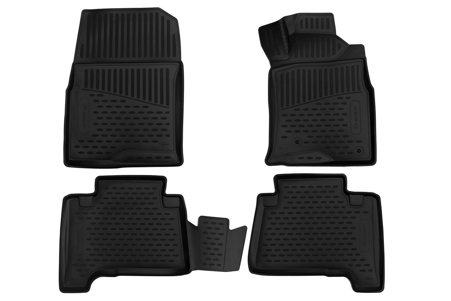 Коврики 3D в салон для TOYOTA Hilux Surf, 2002-2009, внедорожник, правый руль, 4 шт. (полиуретан) / Тойота Хайлюкс