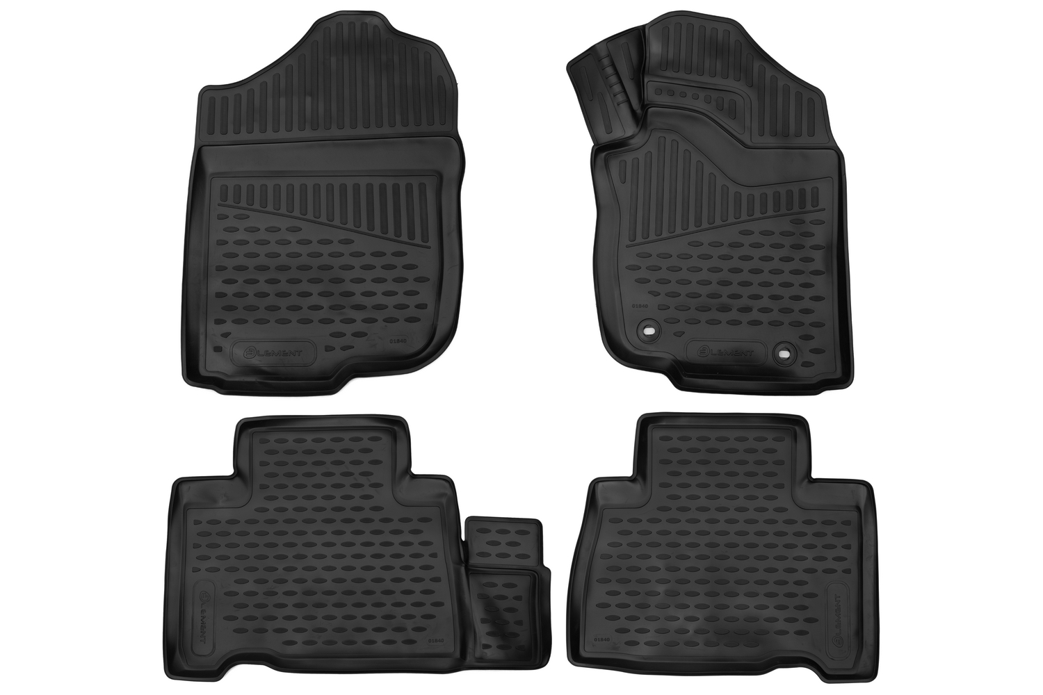 Коврики 3D в салон для TOYOTA Harrier (III, IIIr), 2013-2020, правый руль внедорожник, 4шт. (полиуретан) / Тойота Харриер