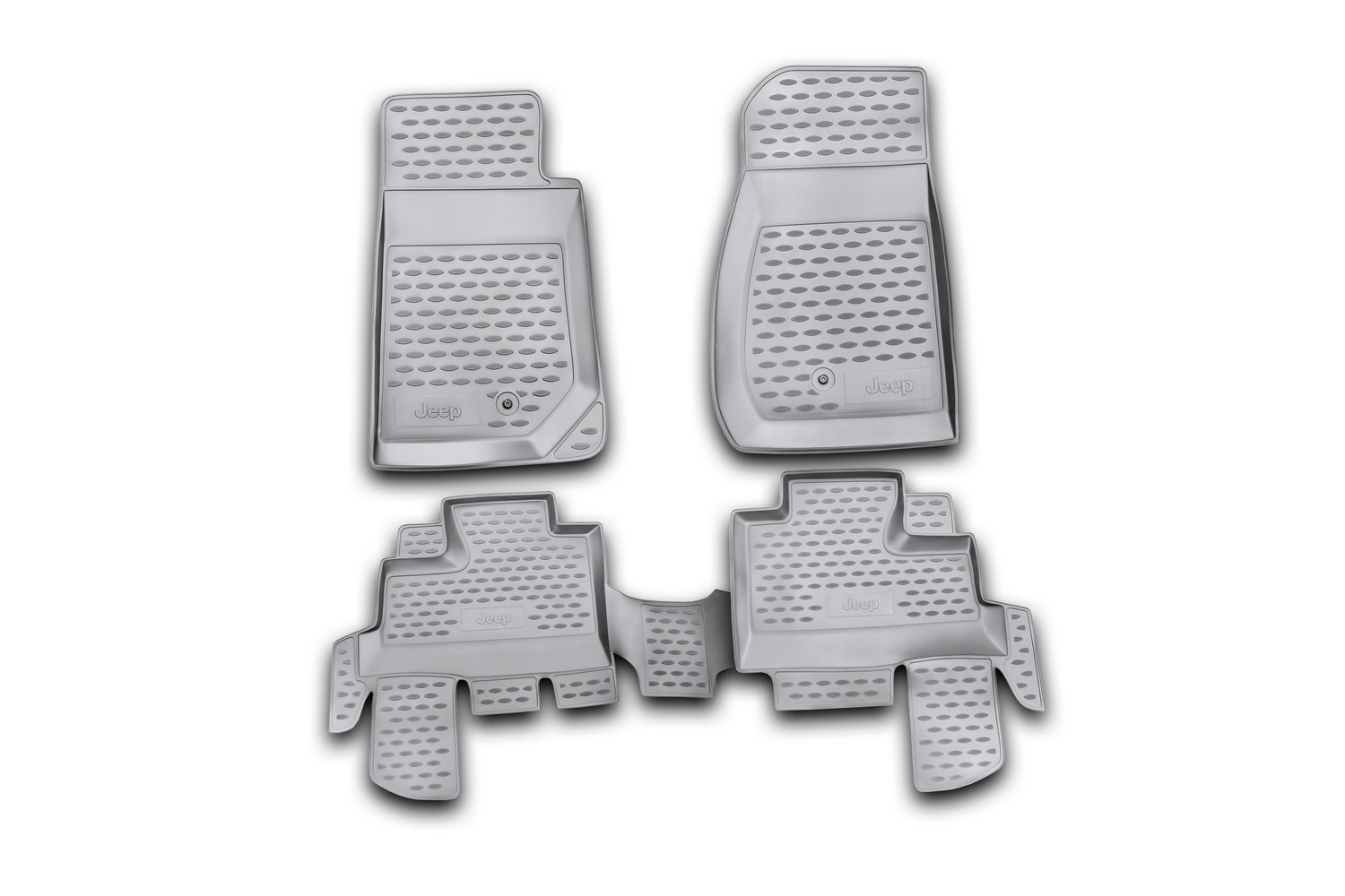 Коврики в салон JEEP Wrangler 4 doors, 2007- 4 шт. (полиуретан) / Джип Ранглер