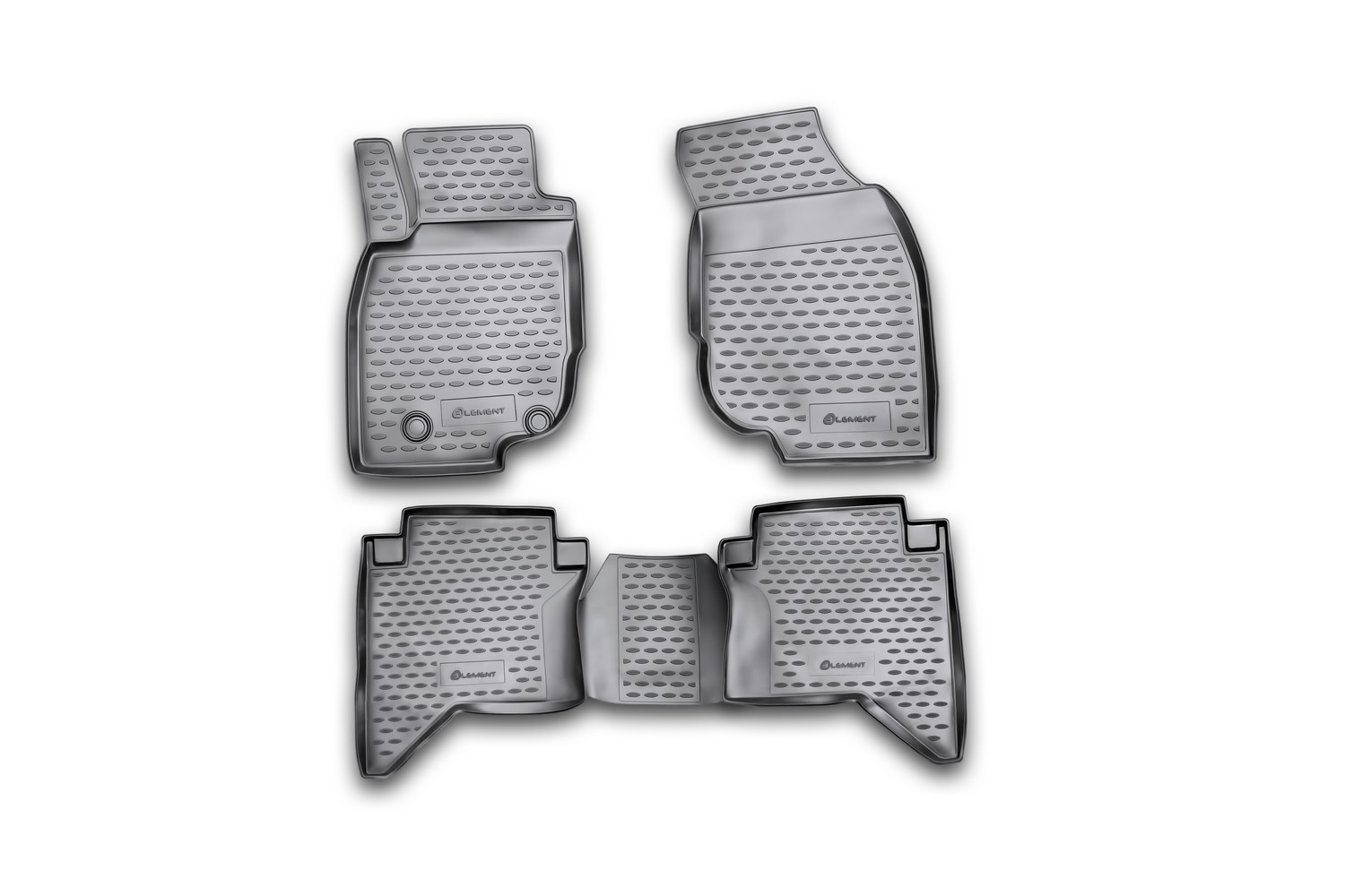 Коврики в салон TOYOTA Hilux, 2011-2015, 4 шт. (полиуретан) / Тойота Хайлюкс