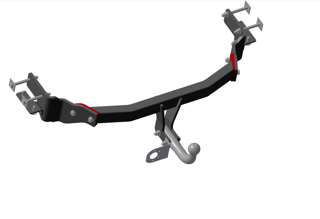 Фаркоп (ТСУ) для HYUNDAI Santa Fe 2012-2018, Grand Santa Fe 2013-2018, KIA Sorento (кроме Primе) 2012-2020 (II рестайлинг) внедорожник без электрики /