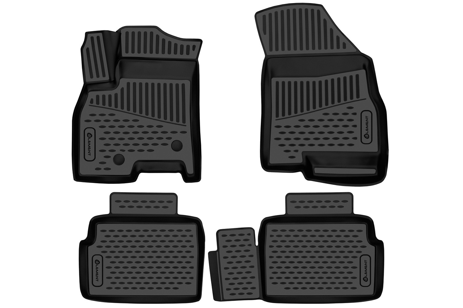 Коврики 3D в салон для CHERY Tiggo 7 Pro/ 7 PRO MAX (Elite, Luxury), 2020-н.в./TIGGO 7L /TENET T7 (32T) 2025-/XCITE X-cross 7, 4шт. (полиуретан) / Чер