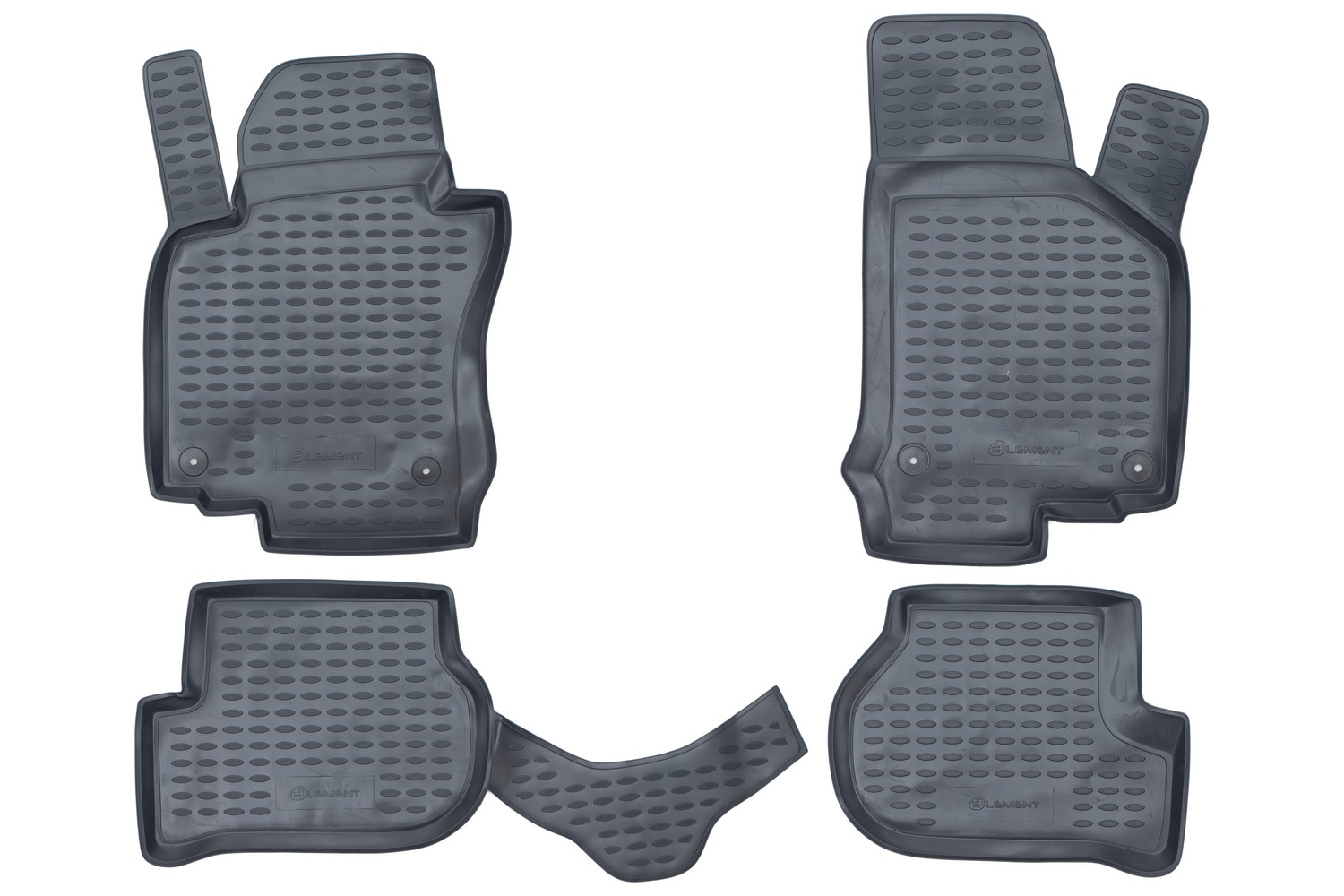 Коврики в салон VW Golf V 10/2003-2009, 4 шт. (полиуретан, серые) / Фольксваген Гольф
