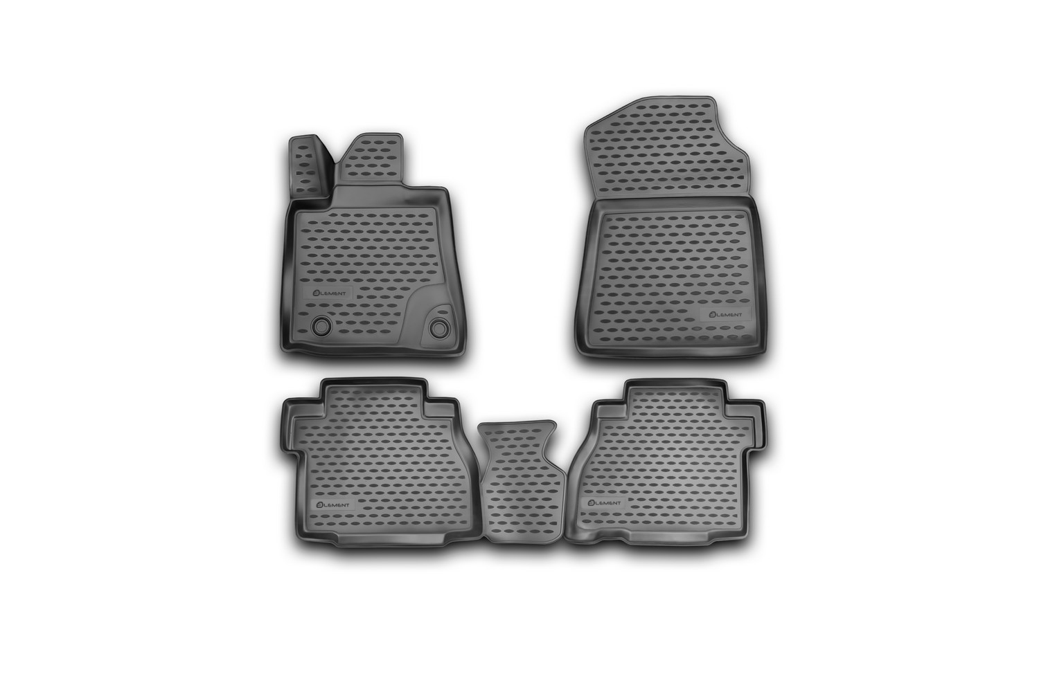 Коврики 3D в салон, подходит для TOYOTA Tundra Double Cab/Crew MAX, 2007-2013 (USA) (полиуретан)