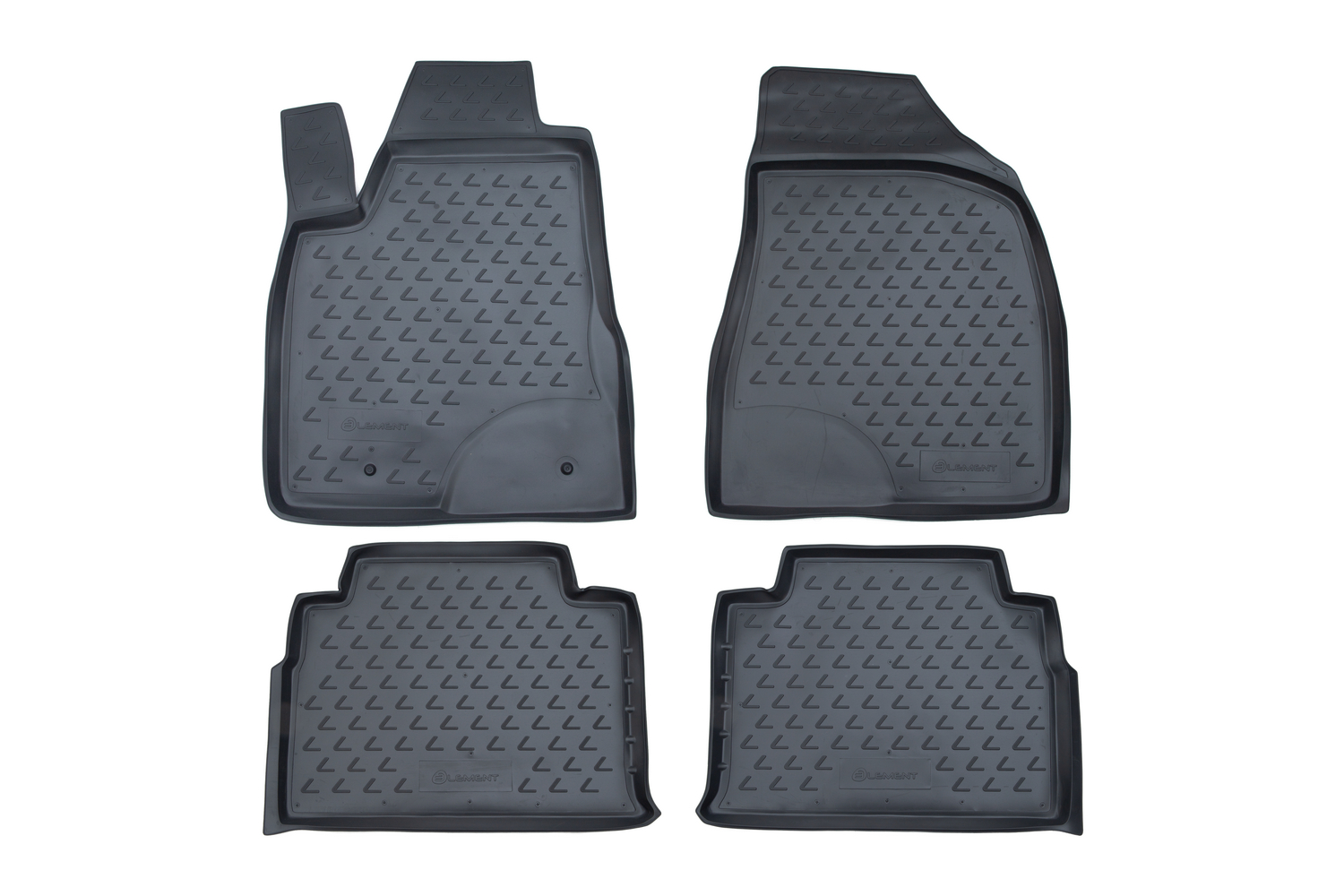 Коврики в салон, подходит для LEXUS RX350 2003-2009, 4 шт. (полиуретан, серые)
