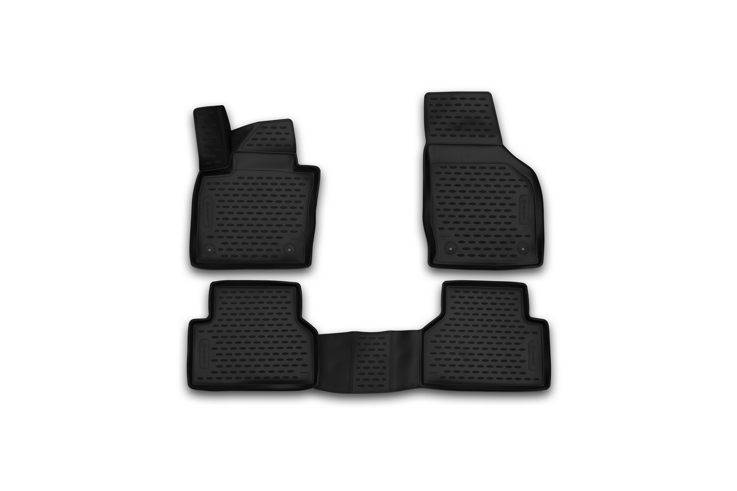 Коврики 3D в салон AUDI Q3, 2015-, АКПП, 4 шт. (полиуретан) / Ауди Ку3