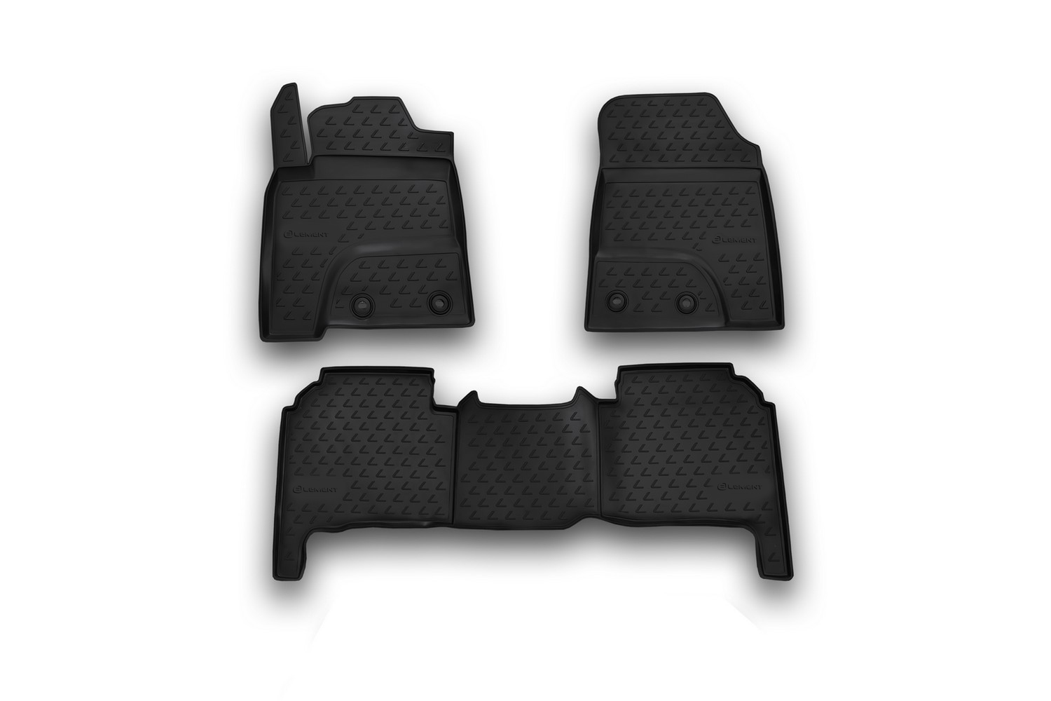 Коврики в салон LEXUS LX570, 2012- 5 мест, 3 шт. (полиуретан) / Лексус ЛХ