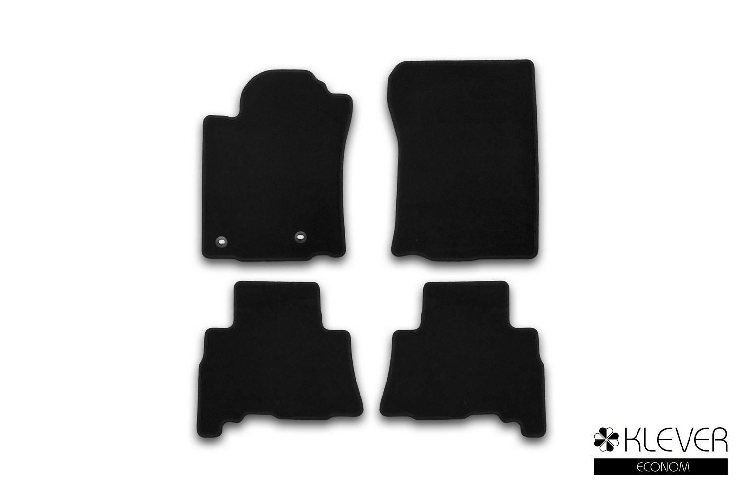 Коврики в салон Klever Econom TOYOTA Land Cruiser 150, 5 мест, 2013-2017, 2017-2020, внед., 4 шт. (текстиль) / Тойота Ленд крузер прадо