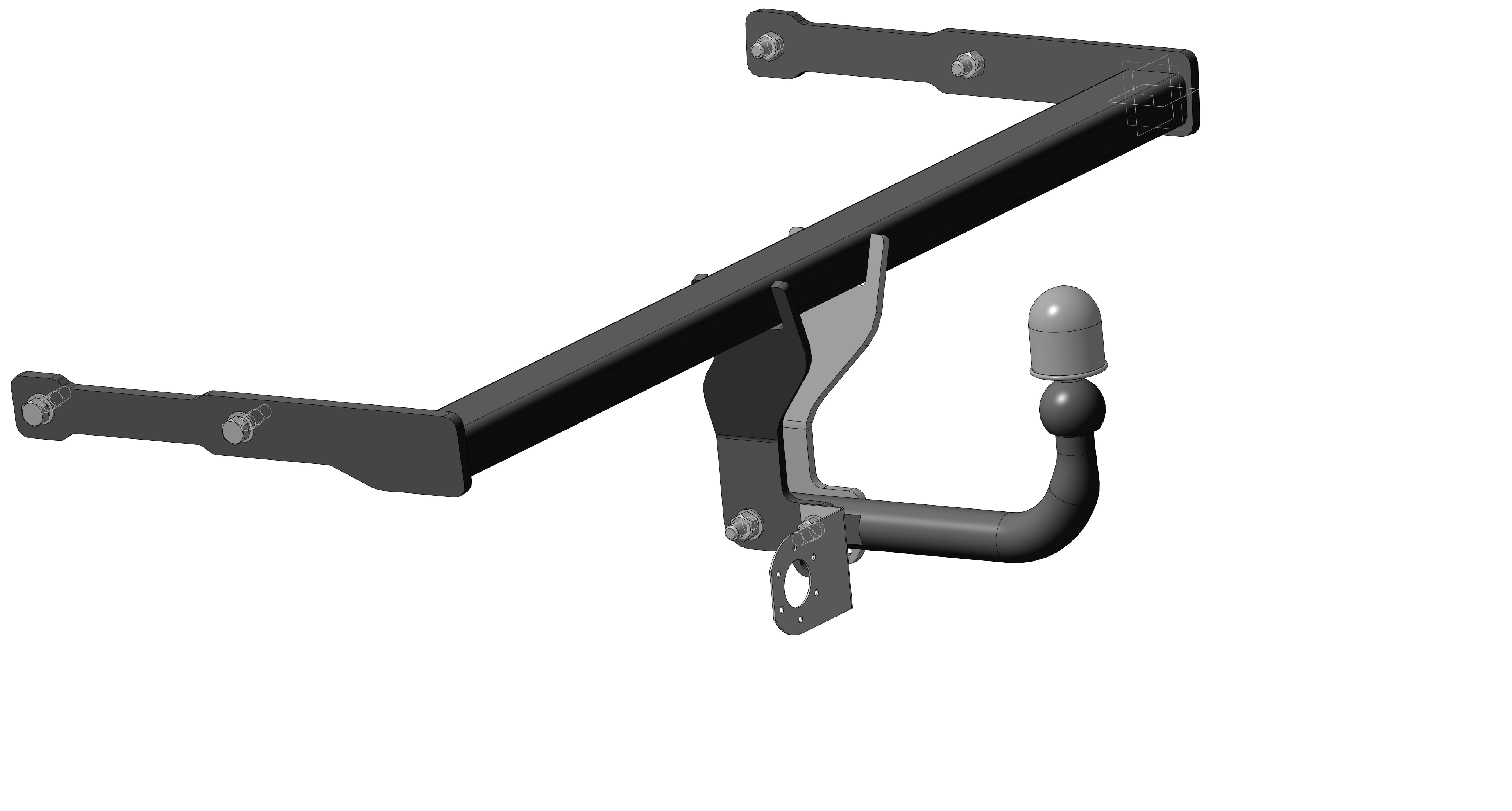 Фаркоп (ТСУ) на а/м TOYOTA C-HR SUV 2018- без электрики / Тойота Схр