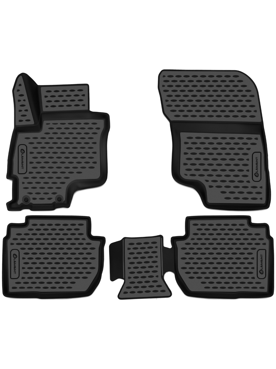 Коврики 3D в салон, подходит для MITSUBISHI Outlander PHEV, 2014-2019, (Европа), 4 шт. (полиуретан)