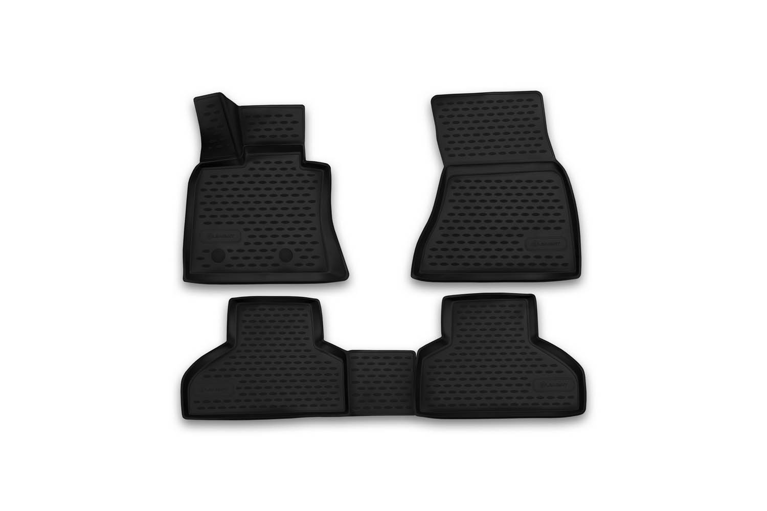 Коврики 3D в салон для BMW X5 F15, 2013-2017, 4 шт. (полиуретан) / БМВ Х5
