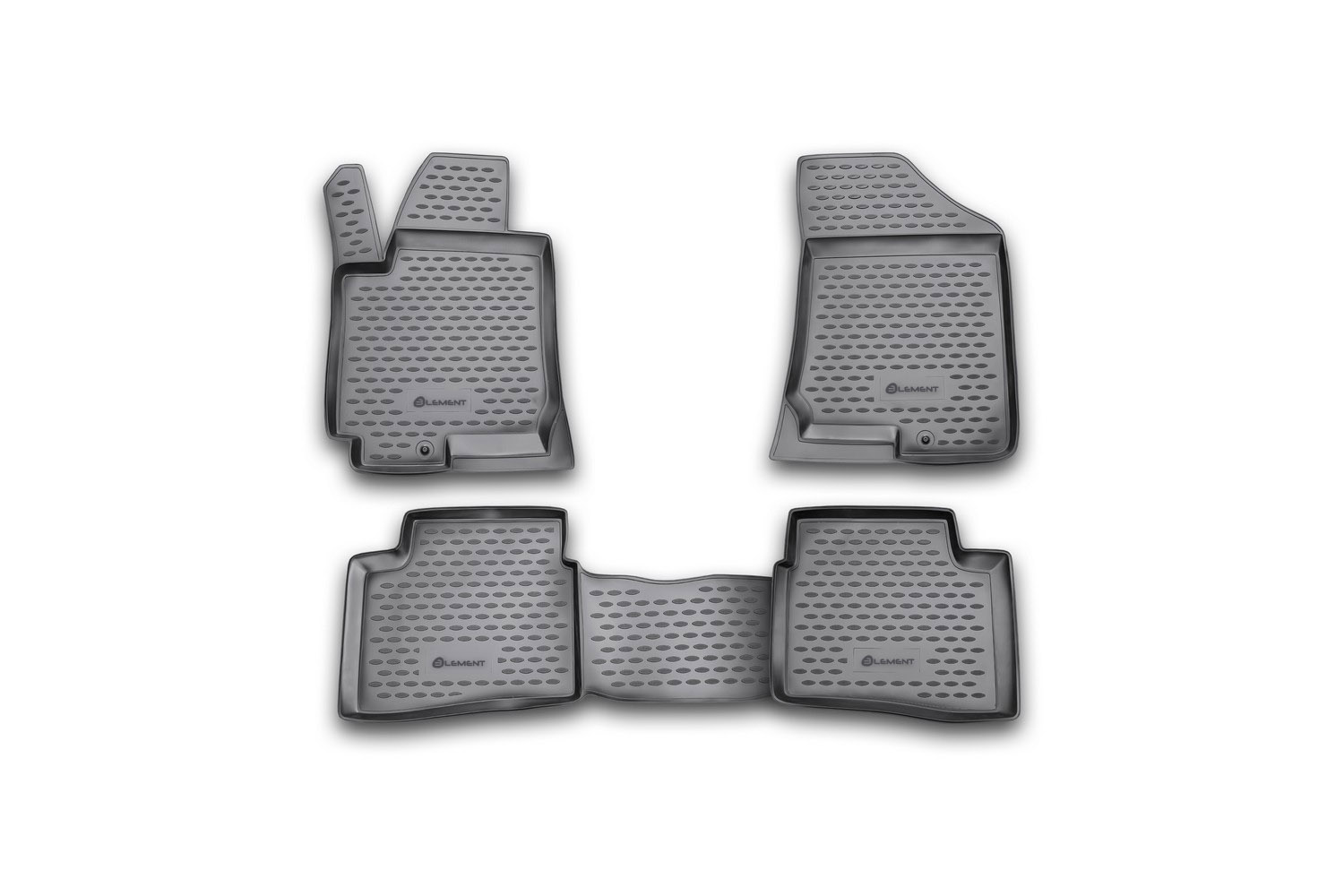 Коврики в салон, подходит для KIA Pro-Ceed 3D, 2008-2012, 4 шт. (полиуретан)