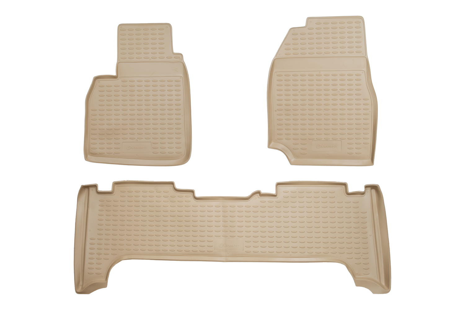 Коврики в салон TOYOTA Land Cruiser 100 1998-2007, 3 шт. (полиуретан, бежевые) / Тойота Ленд крузер
