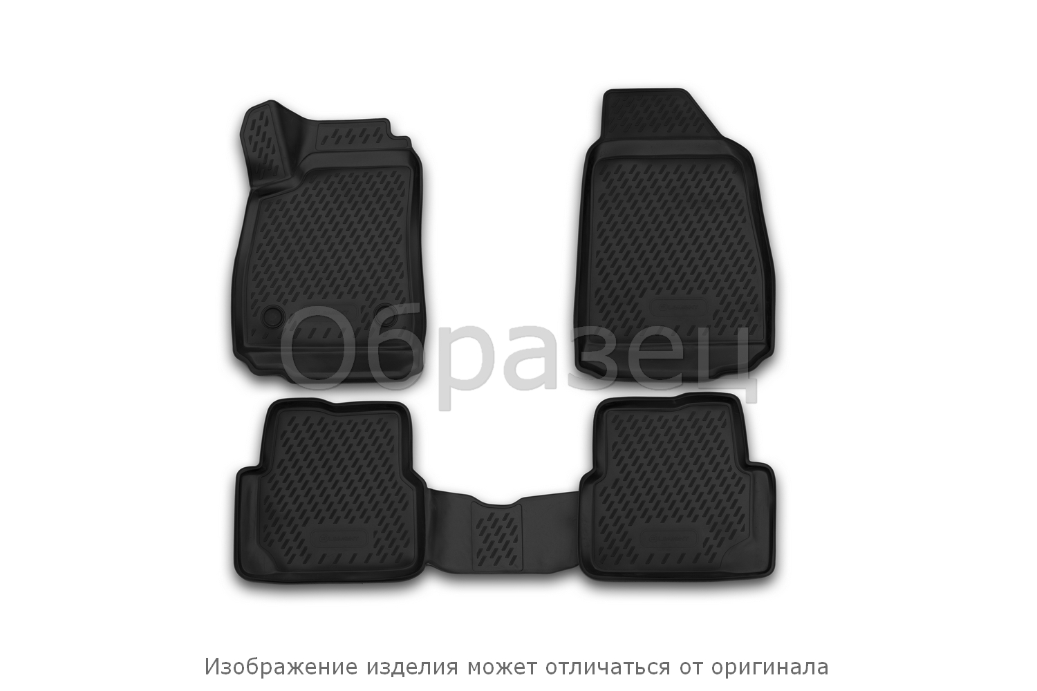 Коврики в салон, подходит для PEUGEOT Tepee, 06/2008->, передние 2 шт. (полиуретан)