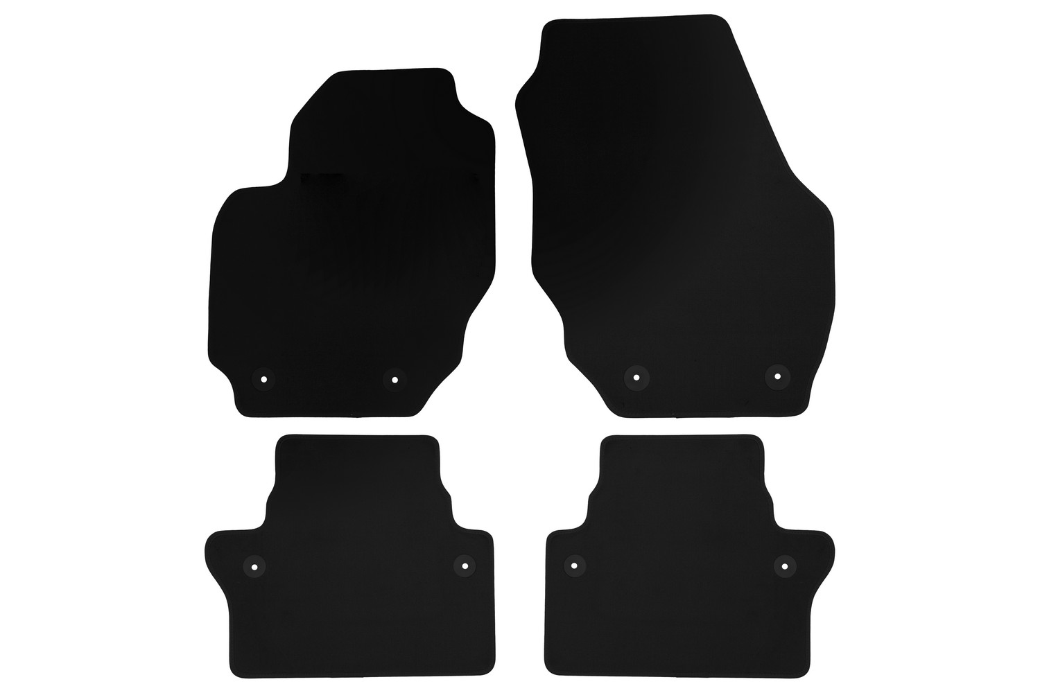 Коврики в салон Klever Econom VOLVO XC70 АКПП 2007-2013, 2013-2016, внед., 4 шт. (текстиль) / Вольво ХС70