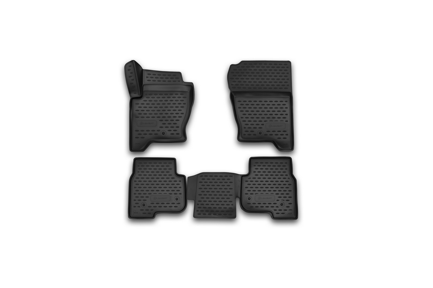 Коврики 3D в салон, подходит для LAND ROVER Discovery 4, 2014->, 4 шт. (полиуретан)