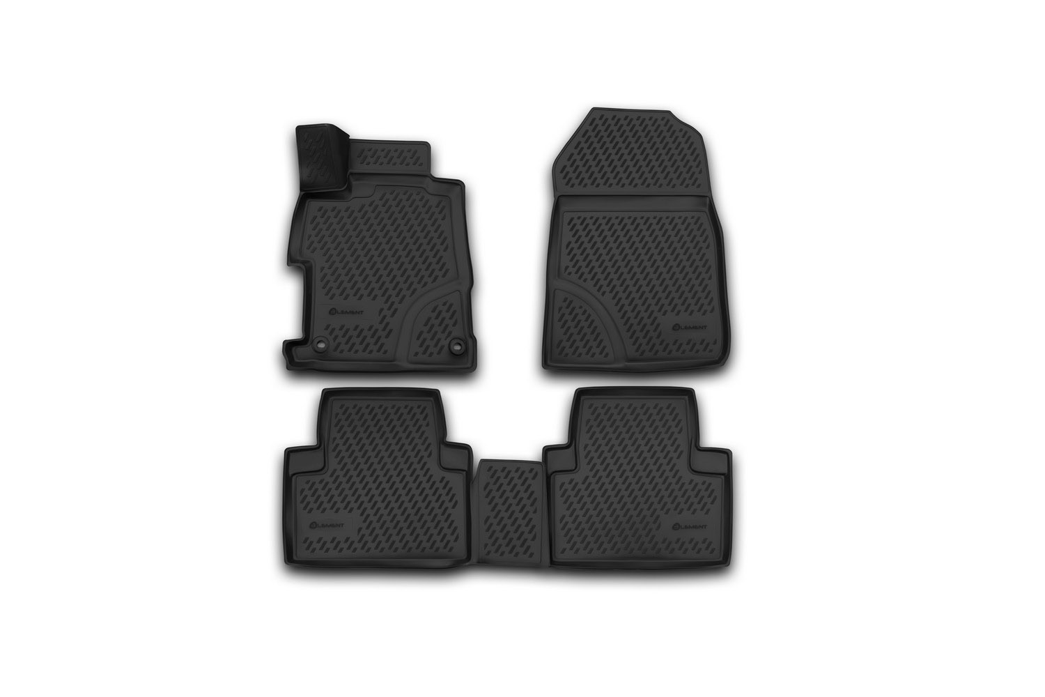 Коврики 3D в салон, подходит для HONDA Civic 4D, 2012-2015, сед., 4 шт. (полиуретан)