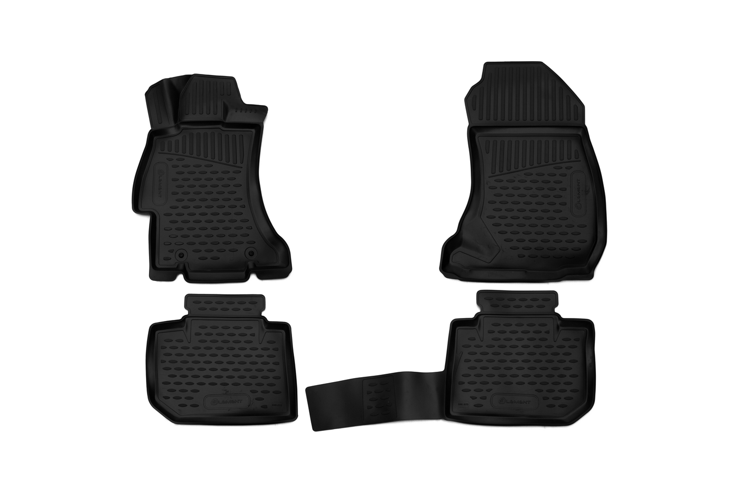 Коврики 3D в салон, подходит для SUBARU Crosstrek, 01/2013-12/2017, SUV, (USA), 4 шт. (полиуретан)
