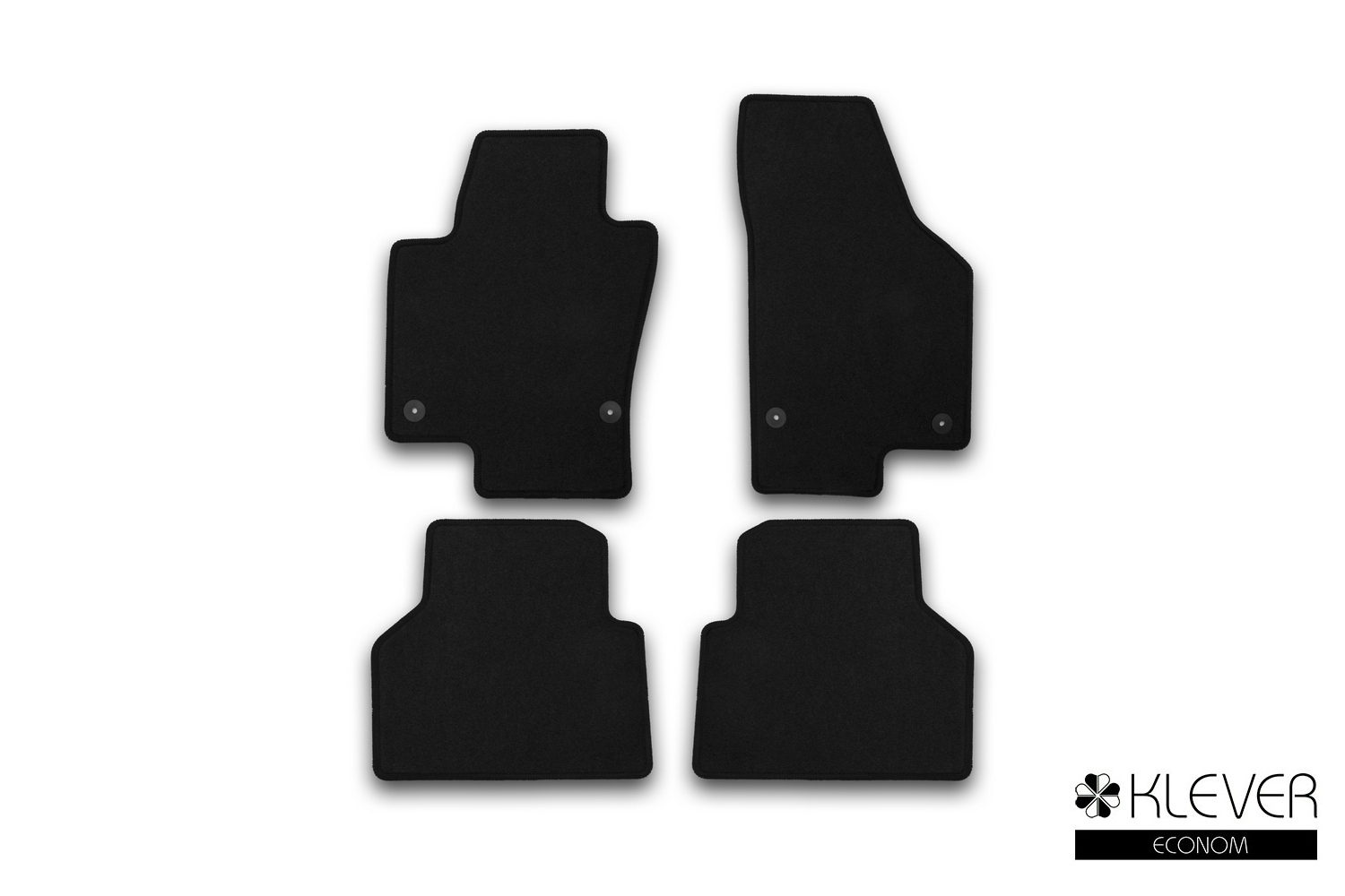 Коврики в салон Klever Econom VOLKSWAGEN Tiguan, 2007-2011, 2011-2016, кросс., 4 шт. (текстиль) / Фольксваген Тигуан