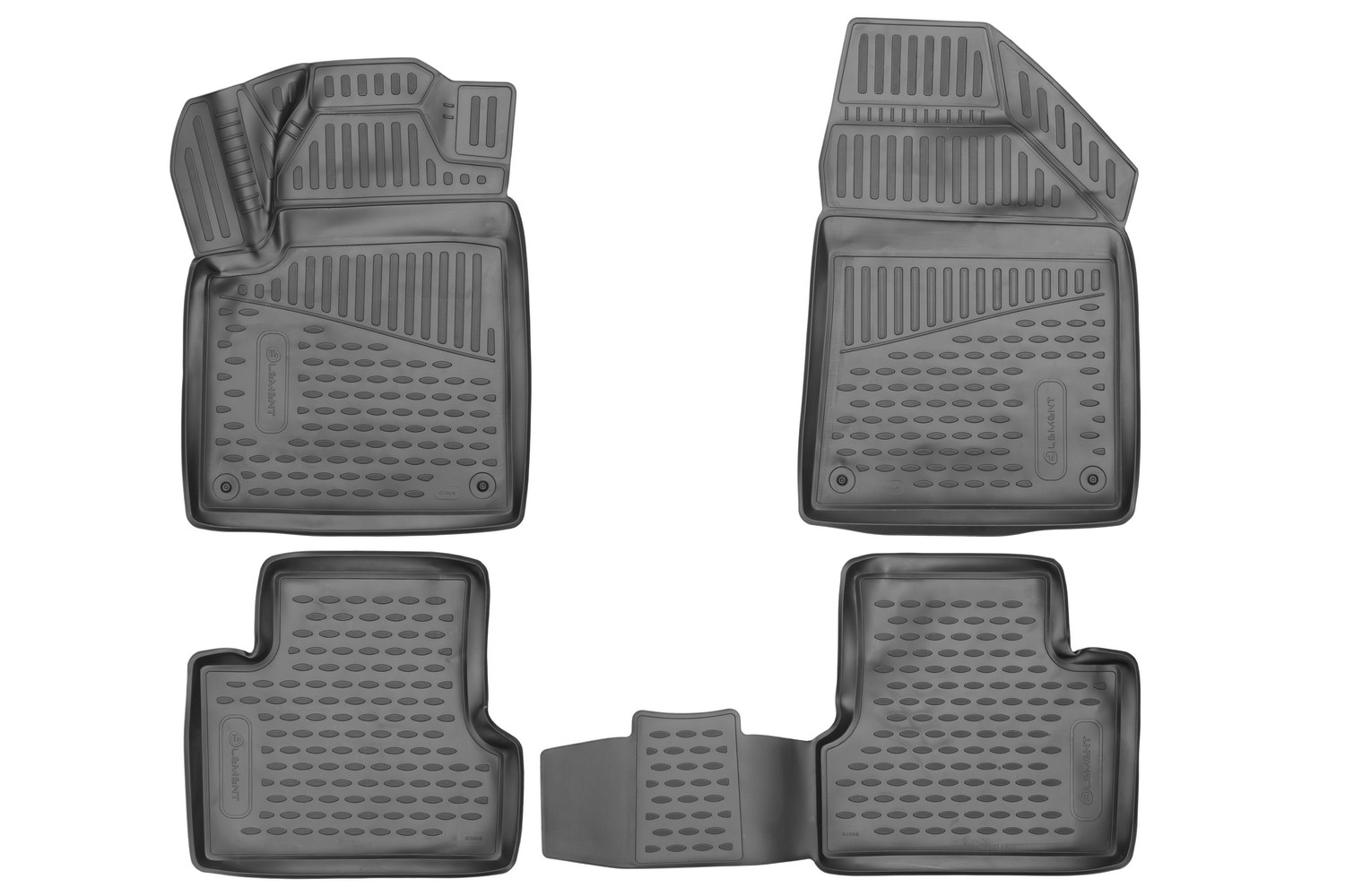 Коврики 3D в салон подходят для, подходит для JEEP Cherokee, 2016-2019 универсал, внедорожник, USA, 4шт. (полиуретан)