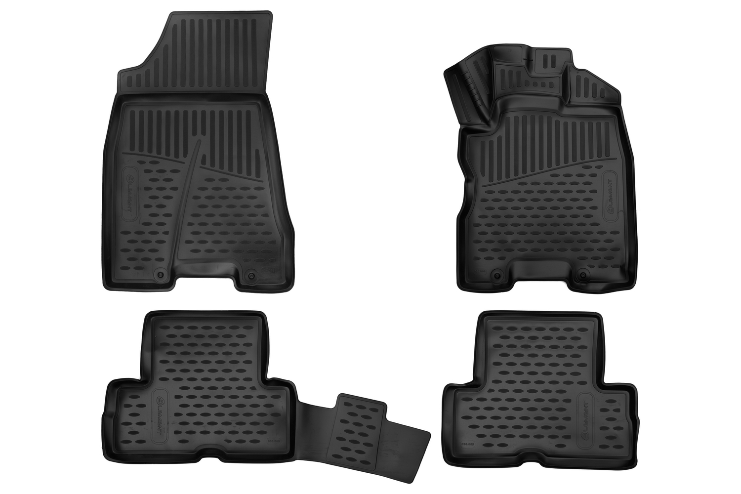 Коврики 3D в салон NISSAN X-Trail, 01/2007-12/2015, кросс., правый руль, 4шт. (полиуретан) / Ниссан Х Трейл